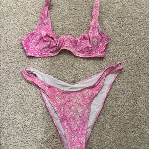 Floral Pink Bikini Set